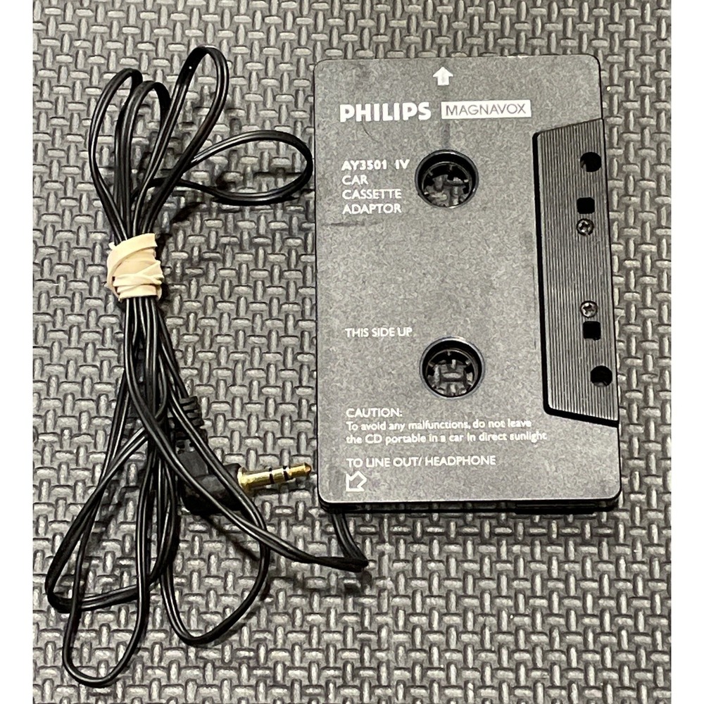 Philips Magnavox AY3501 Car Cassette Adapter 1/8-Inch Plug